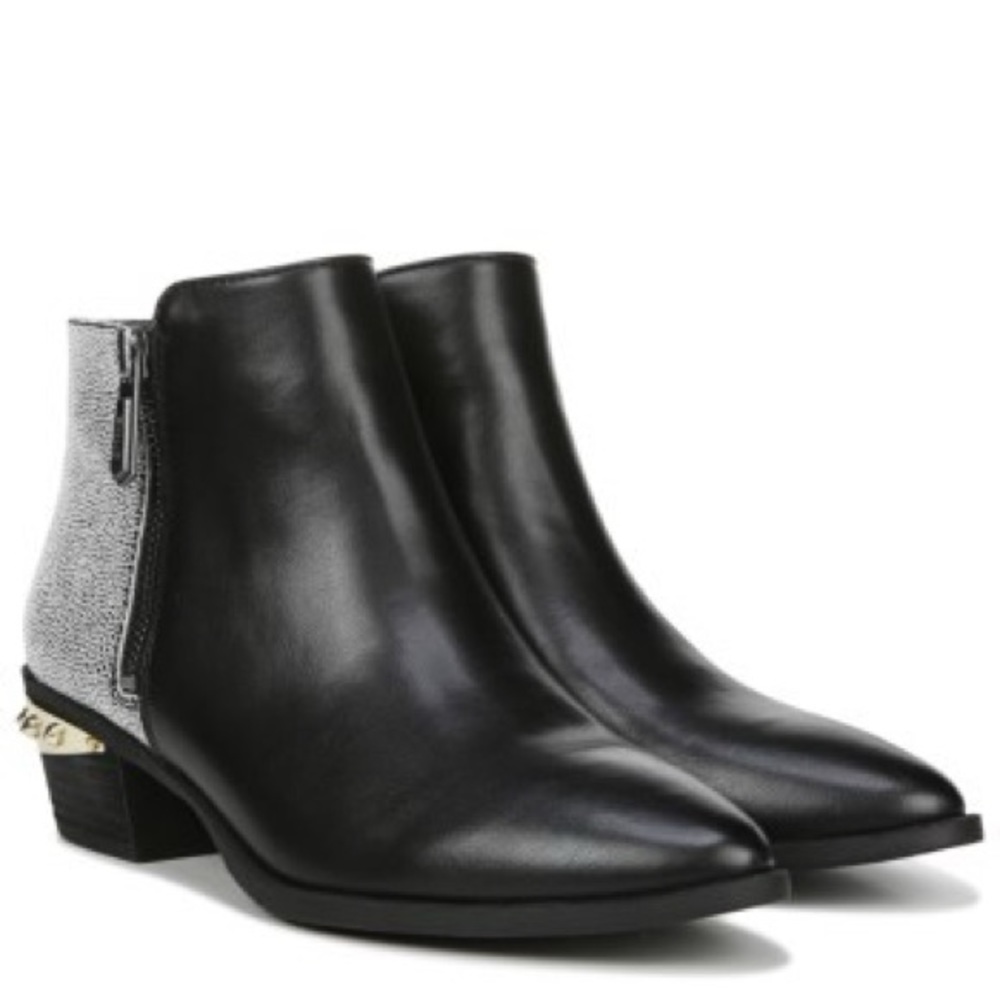 Sam Edelman black bootie with spike stud detail